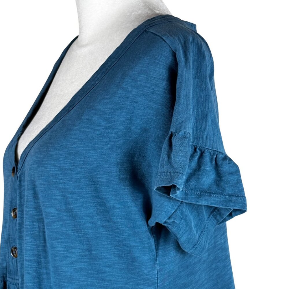 Natural by KNOWN SUPPLY V-Neck Dress in Organic Cotton Size XS - Picture 6 of 11